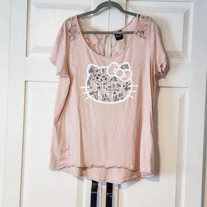 Torrid Sanrio Hello Kitty Floral Short Sleeve Tee